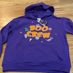 Disney Tim Burton nightmare before Christmas Purple Boo Crew Sweatshirt